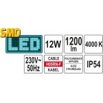 Under Bonnet Lamp 12W SMD LED 220V (YT-08532)