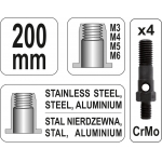 Kniediklis srieginėms kniedėms | M3/M4/M5/M6 (YT-36140)