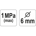 Antgalis pompai žalvarinis | 6 mm (YT-2371)