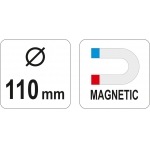 Magnetinis apskritas dubuo | 110 mm (YT-08295)