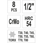 Impact Torx  Bit Socket Set (YT-1065)