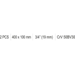 Вороток L-Типа 3/4" 400X100мм (YT-13475)