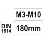 Sriegiklio laikiklis M3-M10  (YT-2996)