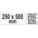 Kampainis | nerūdijančio plieno | 250 x 500 mm (YT-7084)