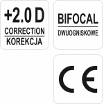 CORRECTIVE PROTECTION GLASSES WITH POLYC | +2 (YT-73613)