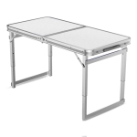Aluminum alloy folding table with square tube and double rods (LC02)