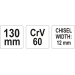 Cold Chisel: 125mm /12mm (YT-4693)