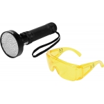 UV žibintuvėlis ir akiniai kondicionavimo sistemos nuotėkio aptikimui | UV 100 LED (YT-08582)