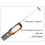 Darbo lempa akumuliatorinė | 5W COB LED | USB | 280+80 LM | su magnetiniu griebtuvu (YD-6302B)