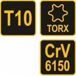 L tipo atsuktuvas su rankena | T-Star (Torx) | T10 (56630)