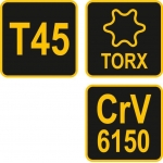 L tipo atsuktuvas su rankena | T-Star (Torx) | T45 (56637)
