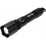 Aluminum flashlight equipped | 10W 900LM IP64, LI-ION 3,7V 2200MAH  200M, POWERBANK, ZOOM | Akumuliatorinis (YT-08559)