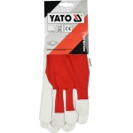 LEATHER ASSEMBLY GLOVES SIZE 8 RED (YT-746418)