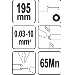 AUTOMATIC WIRE STRIPPER | 0.03-10 MM2 (YT-22753)