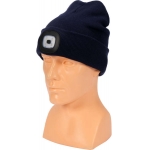 WINTER HAT WITH LED LAMP, DARK BLUE (74227)