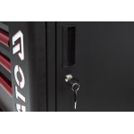 Įrankių spintelė ant ratukų | 7 stalčiai | 1 šoninės durys | kodinis užraktas | Led apšvietimas (YT-09004)