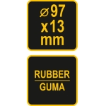 Rubber pad for lifts (80107)