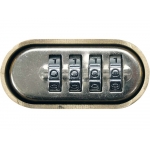PADLOCK WITH 4-RING COMBINATION LOCK. (77618)