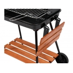 CHARCOAL GRILL WITH SHELVES, GRATE 53x33CM (99589)