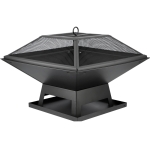 STEEL FIRE PIT WITH LID 45 X 45CM (99715)