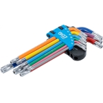 Набор ключей L-типа | Многоцветный | T-Star с дырочкой (для Torx) T10 - T50 | 9 шт. (74461B)