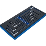 Tool Tray 1/3: Screwdriver Set with Sliding T-Handle | T-Star (for Torx) | T10 - T50 | 9 pcs. (6090)