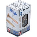 Multi-Purpose Screws | Cross Slot PZ2 | 4.0 x 40 mm | 150 pcs. (88043)