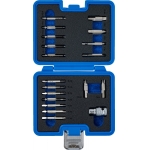Varžtų ištraukimo rinkinys | vidiniam šešiakampiui 1,5 - 10 mm / T-Star (Torx) | T10 - T55 | 19 vnt. (9173-1)