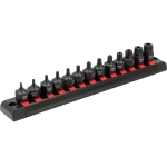 Smūginiai antgaliukai su skylutėmis TORX | T10 - T70 | 3/8" | 13 vnt (YT-10668)