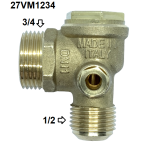 Non-return valve - 1/2" x 3/4"(27VM1234)