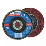 Veduoklinis šlifavimo diskas (lapelinis šlifavimo diskas) 115x22mm 120 (F20120)