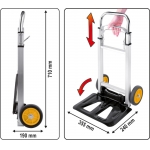 Transportavimo vežimėlis | sudedamas | 90 kg. (78661)