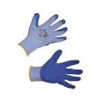 Рабочие перчатки с резиновым покрытием ладони и пальцев частично (KD617-3)