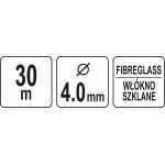 CABLE GUIDE FIBREGLASS 30M (YT-25015)