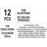 Variklio fiksavimo įrankių rinkinys | Opel / Suzuki / Fiat (YT-06003)