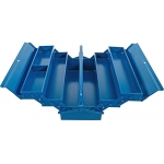 Metal Tool Box | empty | 420 x 200 x 200 mm | 5 Compartments (33000)