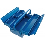 Metal Tool Box | empty | 420 x 200 x 150 mm | 3 Compartments (33001)