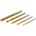 HSS Milling Drill Set | titanium coated | 3 - 8 mm | 5 pcs. (50795)