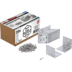 Angle Joint | stainless steel | 40 x 40 x 40 mm | Economy Pack | 25 pcs. (80333)