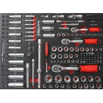 Įrankių spintelė BJC 7 stalčiai su 306 įrankiais, DIN3113 (M66598)