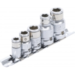 Adapterių rinkinys antgaliams | 6,3 mm (1/4") / 10 mm (3/8") / 12,5 mm (1/2") | 5 vnt. (70103)