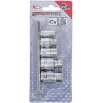 Adapterių rinkinys antgaliams | 6,3 mm (1/4") / 10 mm (3/8") / 12,5 mm (1/2") | 5 vnt. (70103)