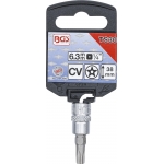 Antgalis 1/4" įpresuotas į galvutę su skyle, penkiakampis TS30x38mm (5184-TS30)