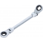 Double Ratchet Ring Spanner | adjustable | with E-Type Ring Heads | E20 x E24 (71028-20X24)