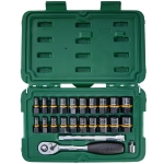 Galvučių rinkinys 3/8" + 1/4" pažeistiems varžtams išsukti (23vnt) (S09138T)