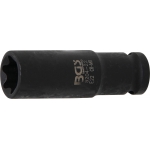 Impact Socket E-Type, deep | 12.5 mm (1/2") drive | E22 (5204-22)