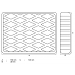 Резиновая накладка | для автоподъемников | 160 х 120 х 30 мм (7006)