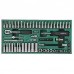 Įrankių spintelė NTBR4007X su SATA įrankiais 246vnt. (NTBR4007XIS12T)