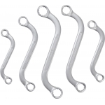 Double Ring Spanner Set | S-Type | 10x11 - 18x19 mm | 5 pcs. (1216)