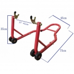 Motorcycle support stand for rear wheel (TRMT016)